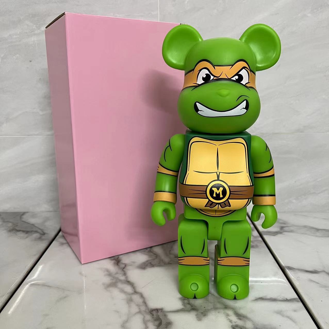 BE@RBRICK 400% Ninja Turtle Building Block Violent Bear Collectible Figure Gift