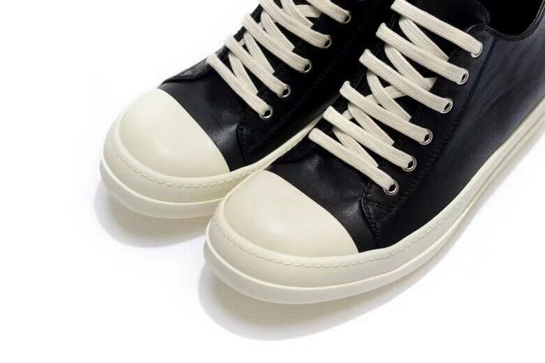 RO 23SS Leather Milk Fragrance Sole Dark High Street Low-Top Shoes RICK OWENS