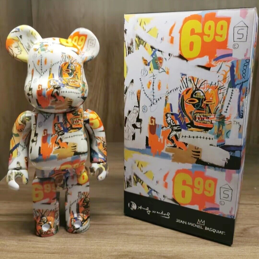 Bearbrick400% Plated Building Block Violent Bear Murakami Doraemon Figurine Gift