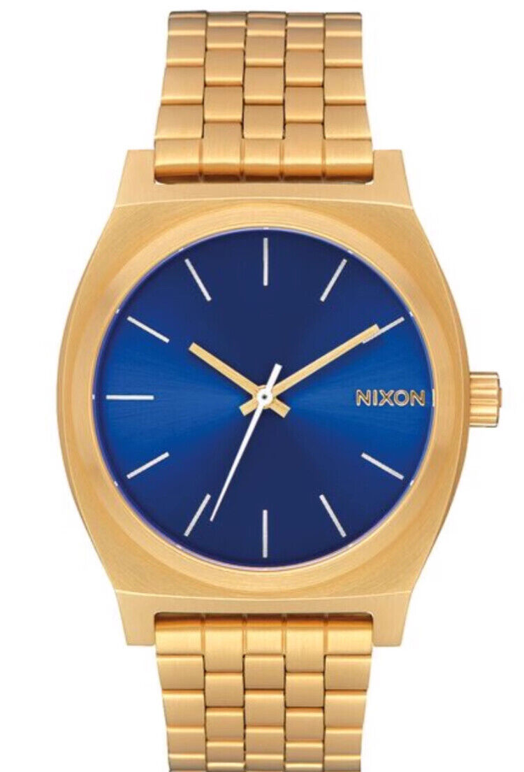 NIXON A045-511 Unisex Vintage Street Gold Watch 37mm Diameter 100m WaterProof