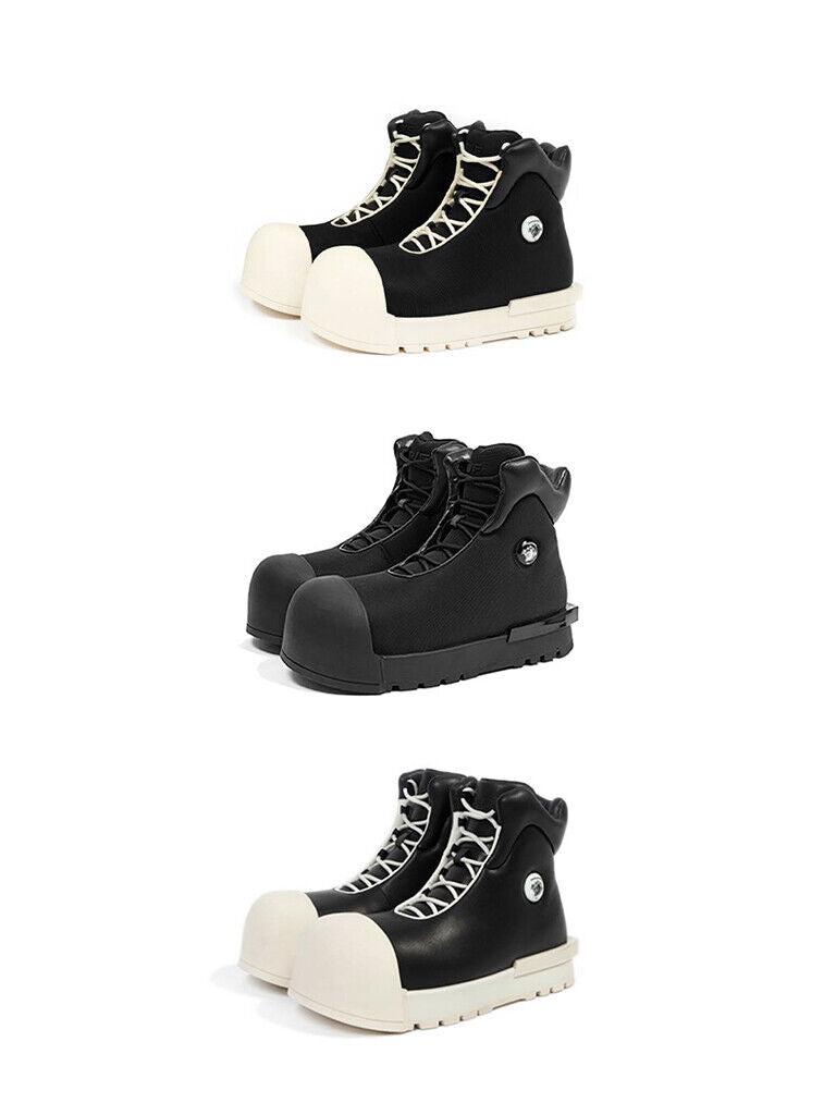 FVVO&ROCKSTA Limited Edition High-Top Thick Sole Boots: Elevated Soles Footwear