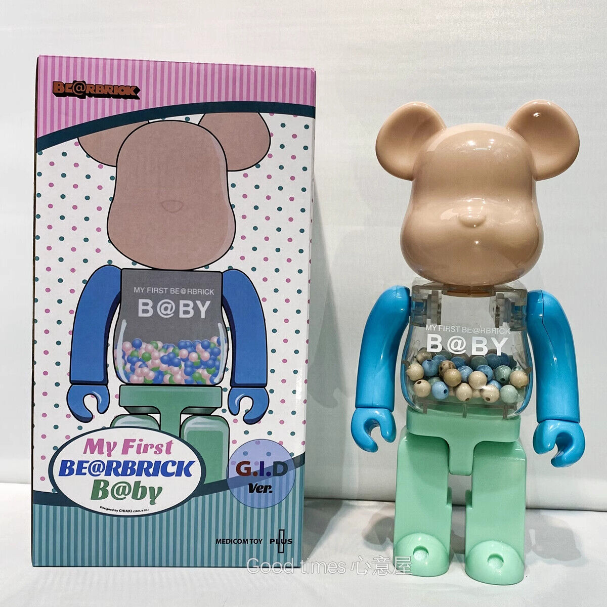 Bearbrick Violent Bear Plated Building Block Bear Valentine Collectible Figurine