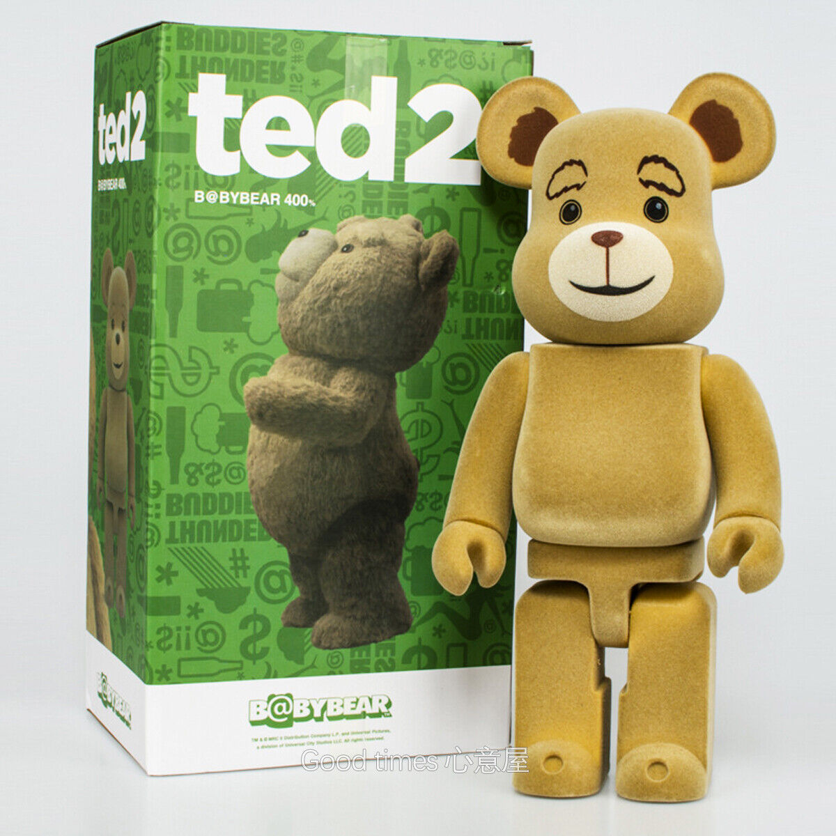 BE@RBRICK 400% Ted Plated Building Block Violent Bear Collectible Figure Gift