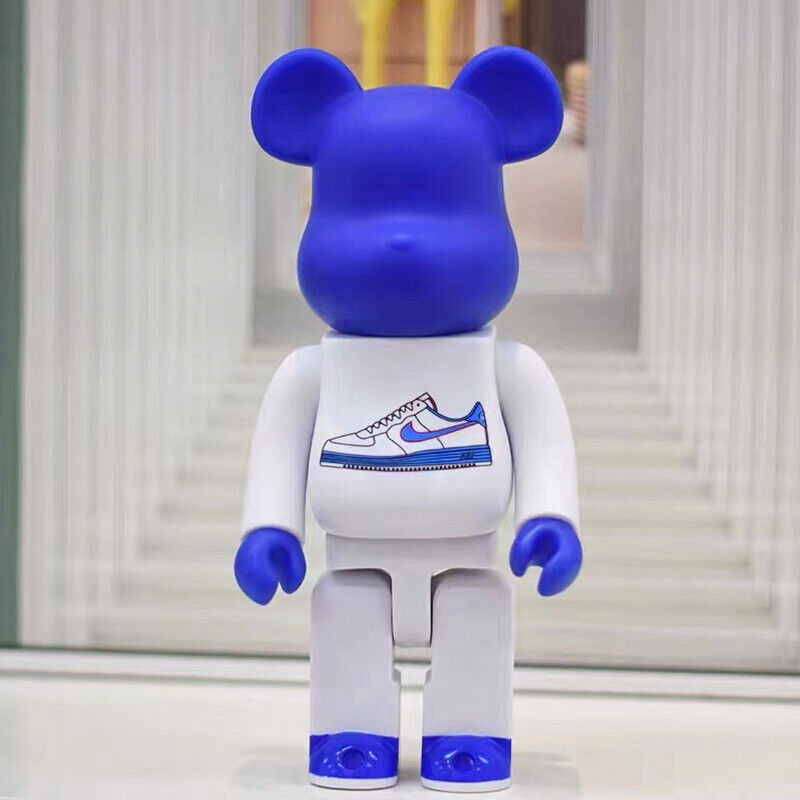 BE@RBRICK 400% SNKR Nike Air SB Plated Building Block Violent Bear Figure Gift