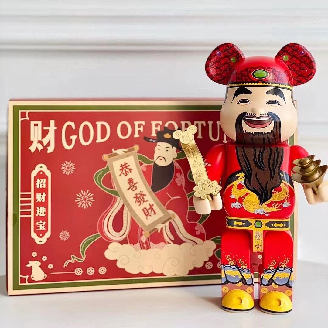 BE@RBRICK 400% Violent Bear X New Year Wealth Deity: Building Block Bear/ Figure