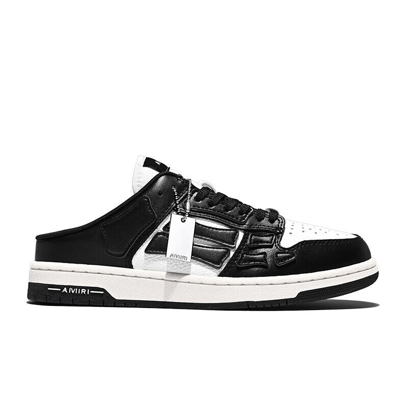 AMIRI SKEL-TOP 2023SS Bone Shoes Cowhide Low-top Leisure Board Casual Shoes