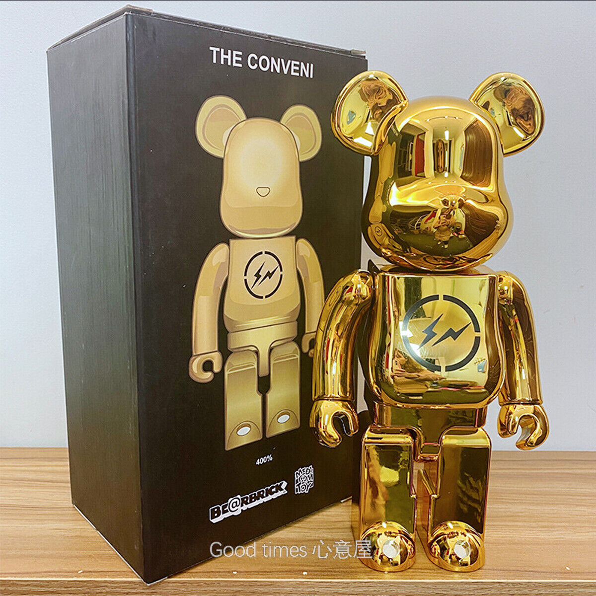 BE@RBRICK 400% KAWS Sesame Street Furry Building Block Violent Bear Figure Gift