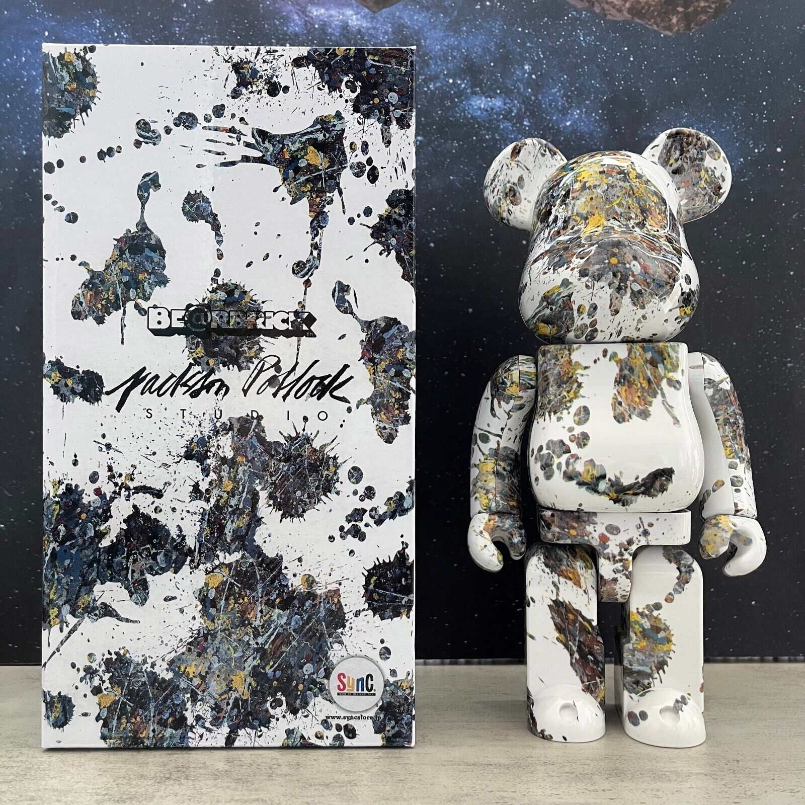 BE@RBRICK 400% Levis X Bape Building Block Violence Bear Collectible Toy Figure