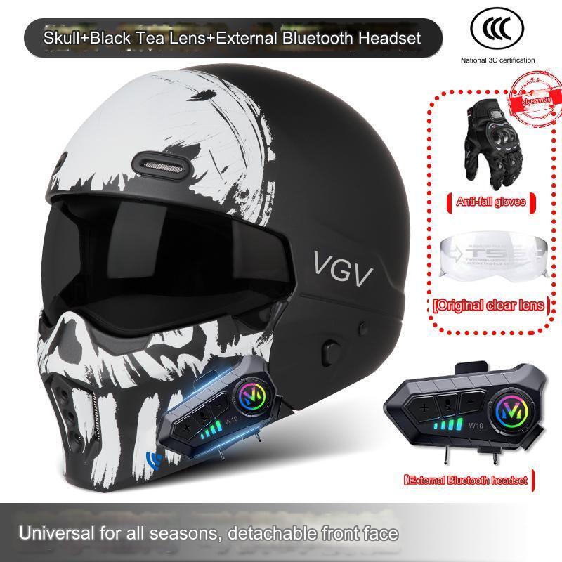 Battle Scorpion Motorcycle Full Face Helmet Harley Cruiser Bike Class A 3C DOT