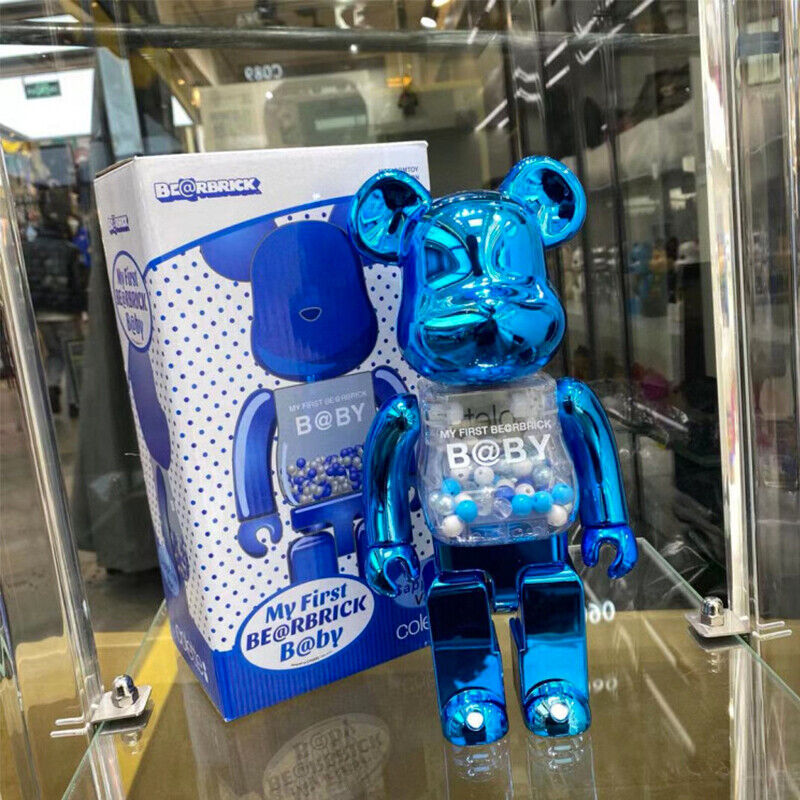 BE@RBRICK 400% Violent Bear X Jinx Plated Building Block Bear Collectible Figure