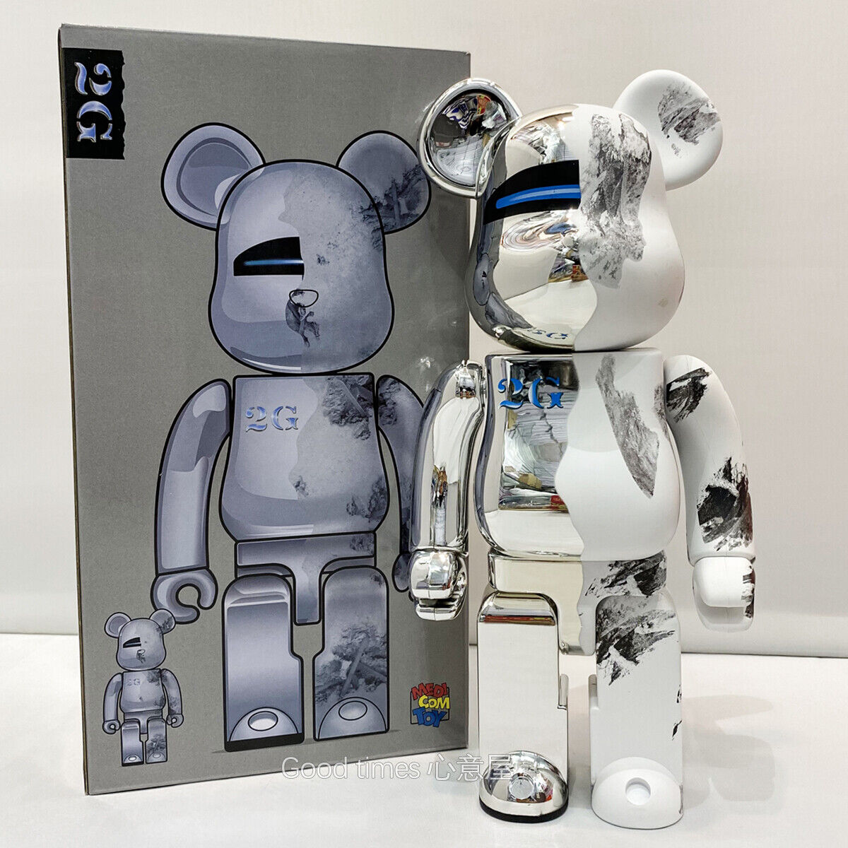 BE@RBRICK 400% Wolf X Goat Building Block Violent Bear Collectible Figure Gift