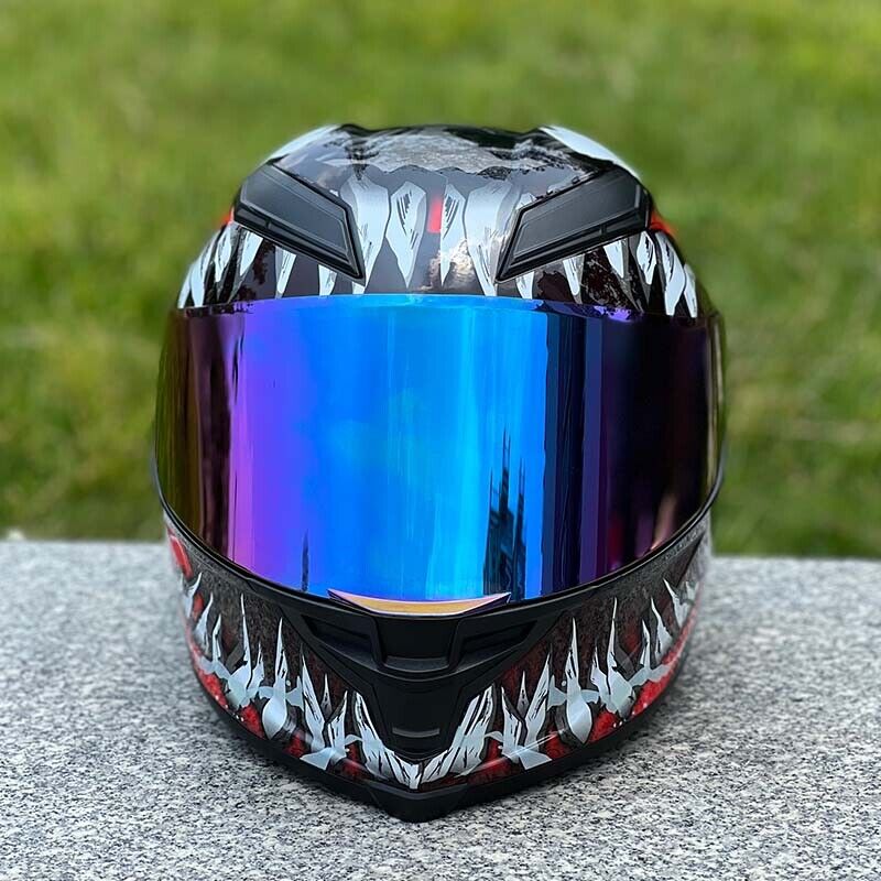 Future Serie/Carbon Fiber Pattern Plated Full Face Helmet Motorcycle All-Season