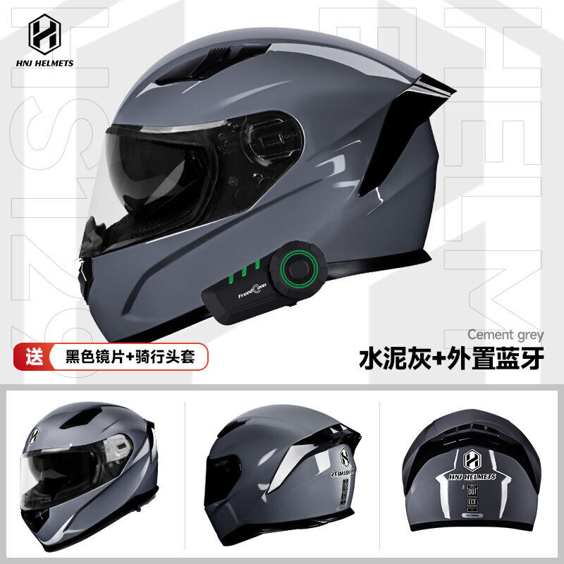 HNJ Motorcycle Helmet, Unisex/ All-Season Riding/ Bluetooth-Avaliable/3C DOT ECE