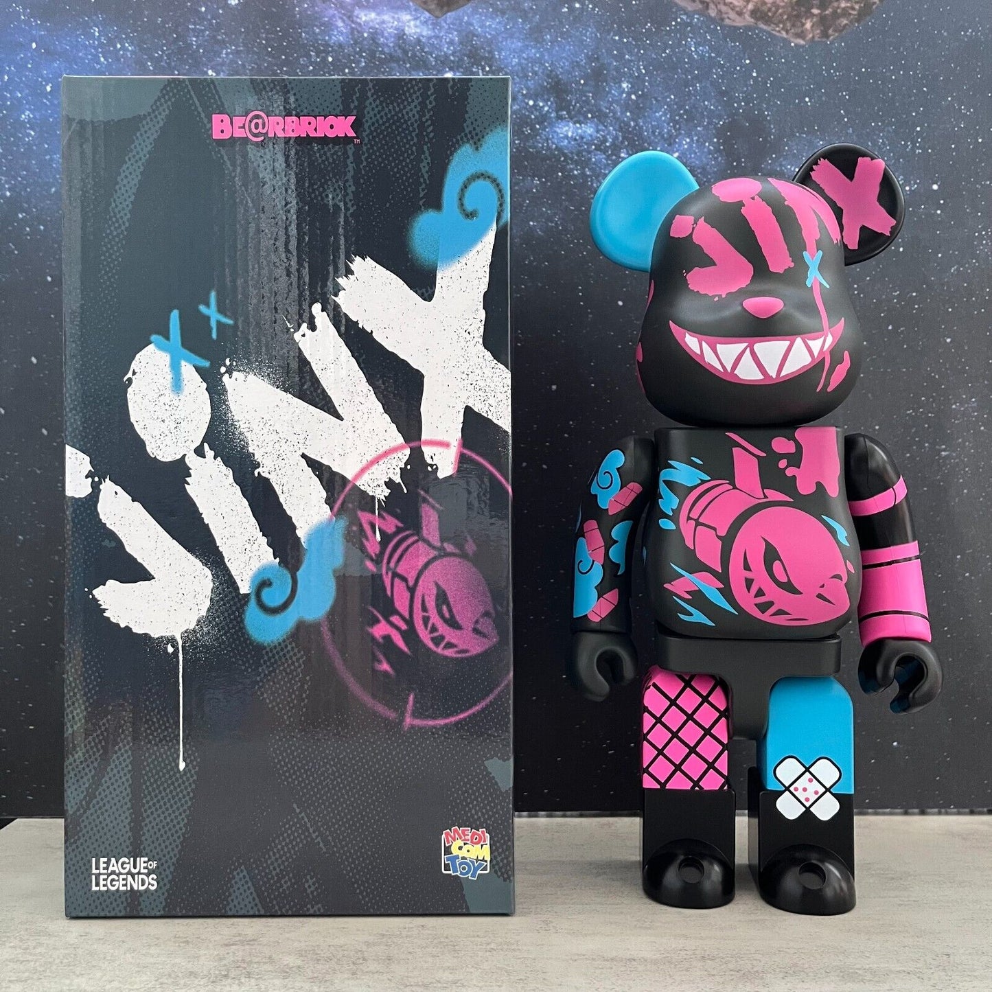 BE@RBRICK 400% Wolf X Goat Building Block Violent Bear Collectible Figure Gift