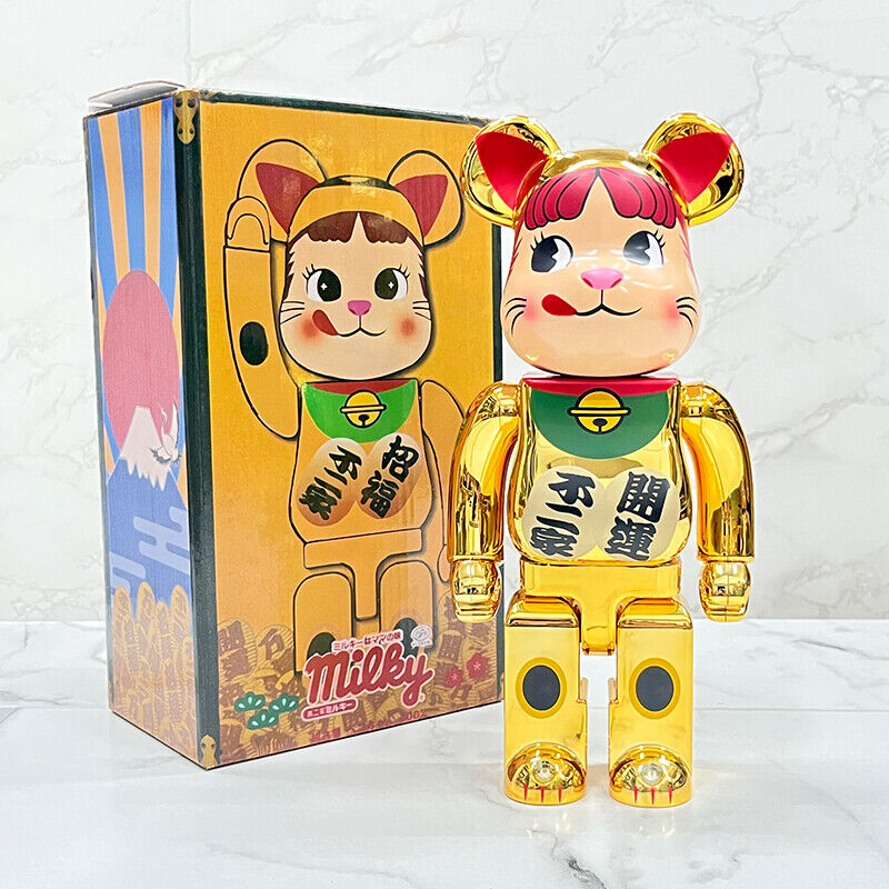 BE@RBRICK 400% Plated Building Block Violent Lucky Bear Fortune God Figure Gift