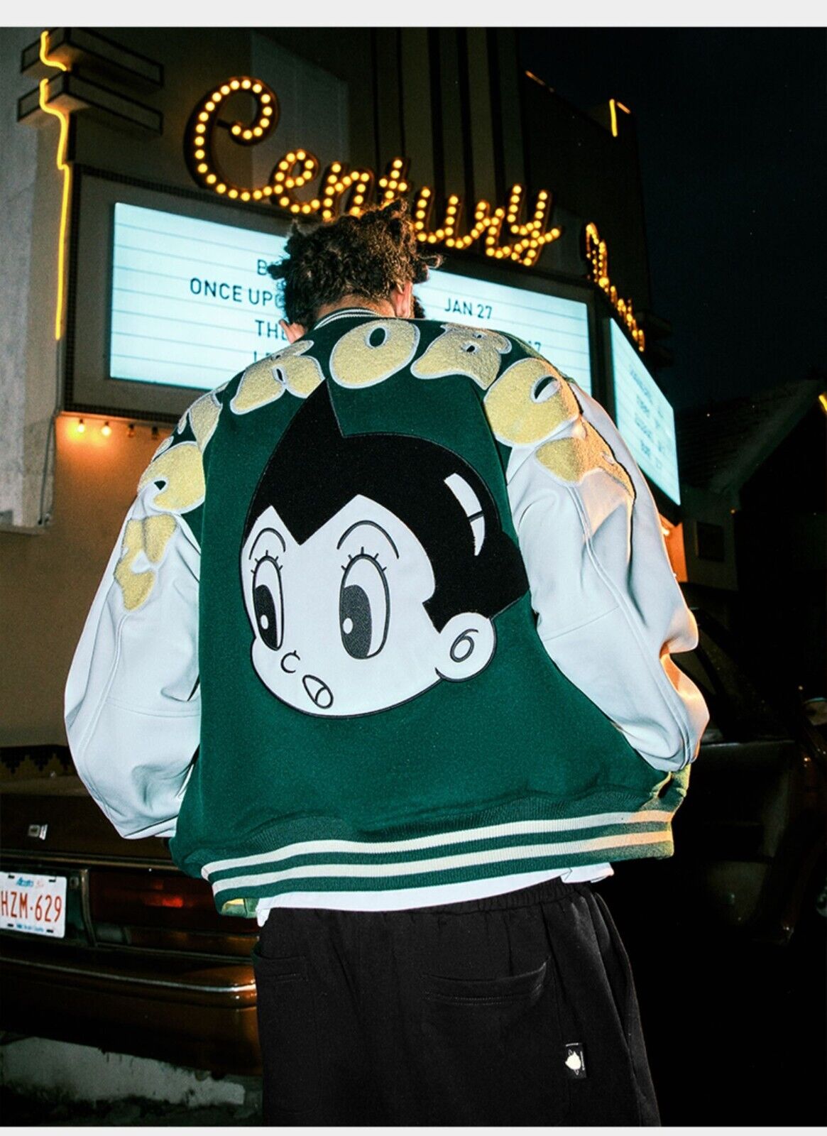 Astro Boy x BEASTER Contrast Color Splicing Baseball Jacket Cotton-padded Coat