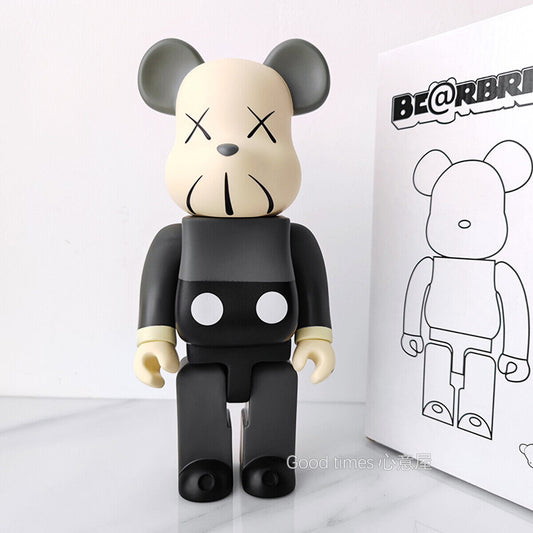 BE@RBRICK 400% KAWS Plated Building Block Violent Bear Collectible Figure Gift