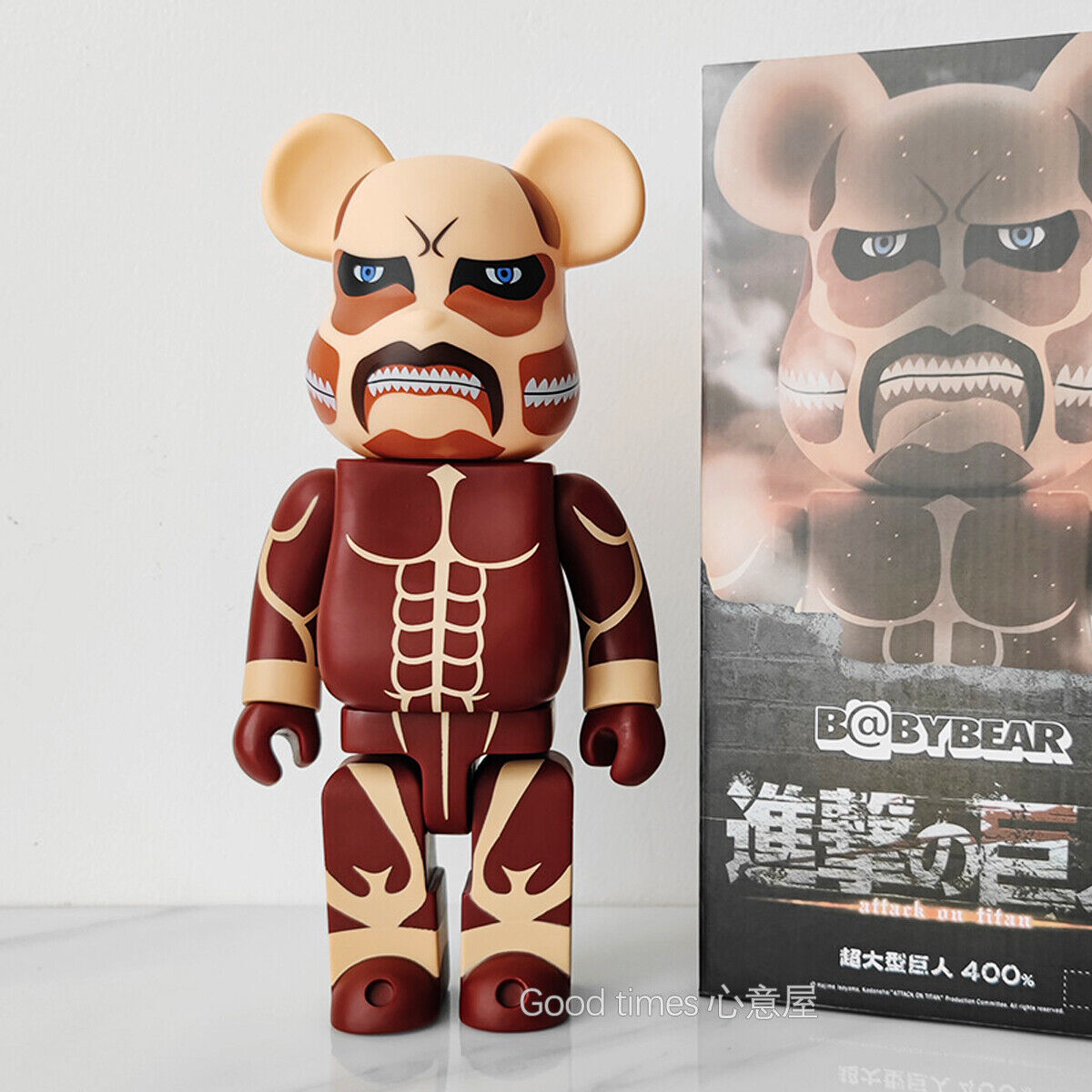 BE@RBRICK 400% Wolf X Goat Building Block Violent Bear Collectible Figure Gift