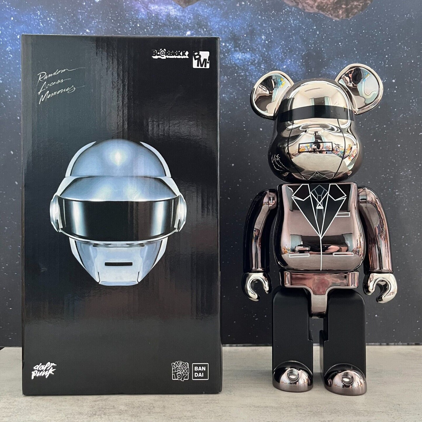 BE@RBRICK 400% Levis X Bape Building Block Violence Bear Collectible Toy Figure