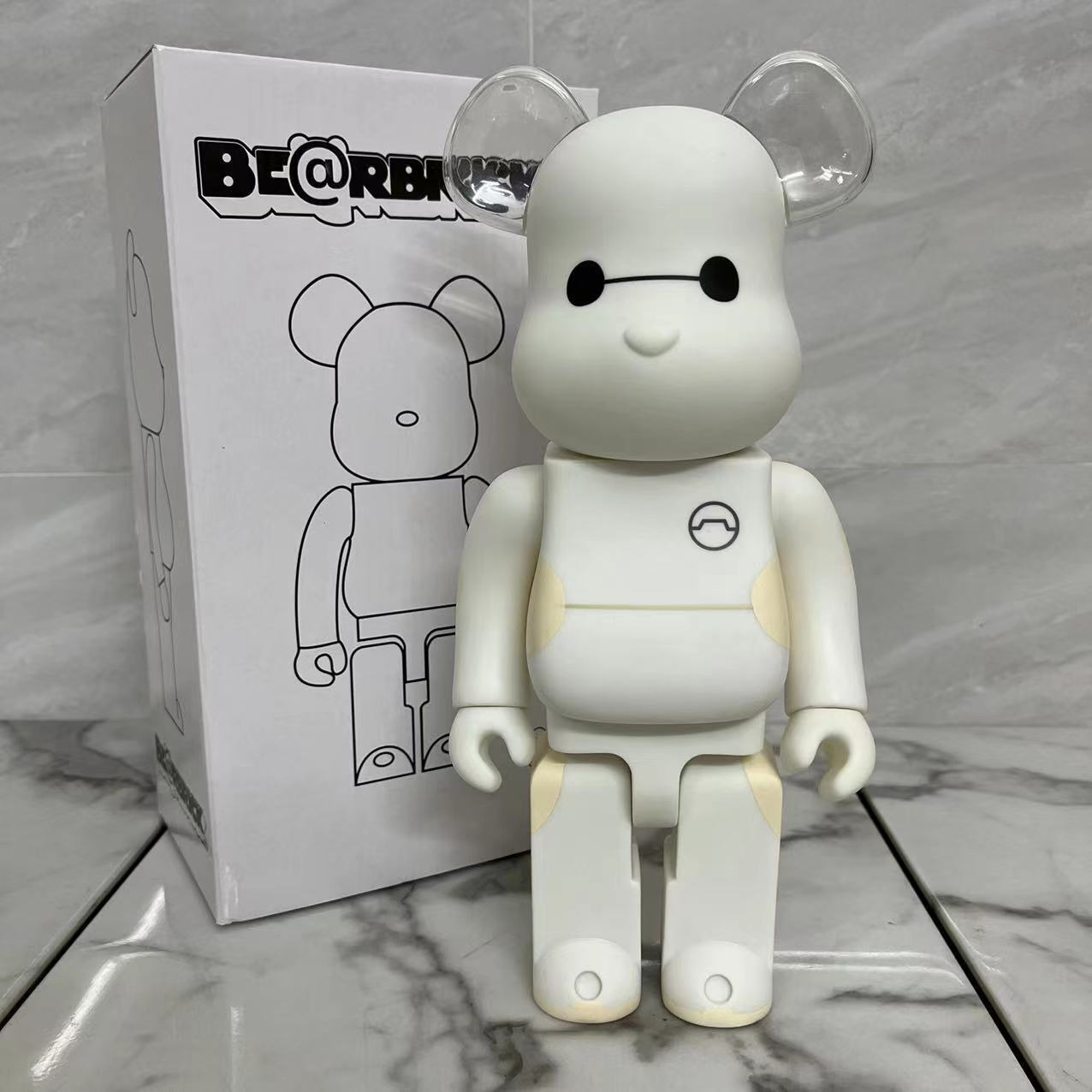 BE@RBRICK 400% KAWS Plated Building Block Violent Bear Collectible Figure Gift