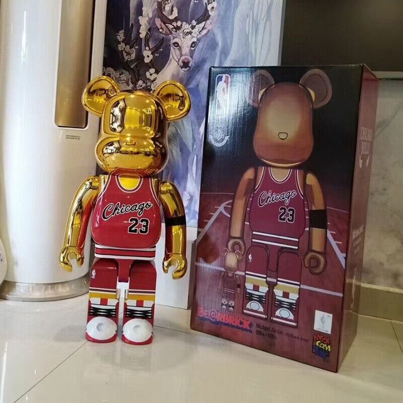 BE@RBRICK 400% X NBA Plated Building Block Violent Bear Collectible Figure Gift