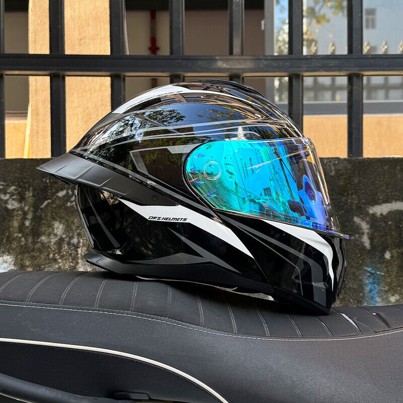 Dark-Knight / 3C DOT Full Face Dual Visors Unisex \Bluetooth Motorcycle Helmet