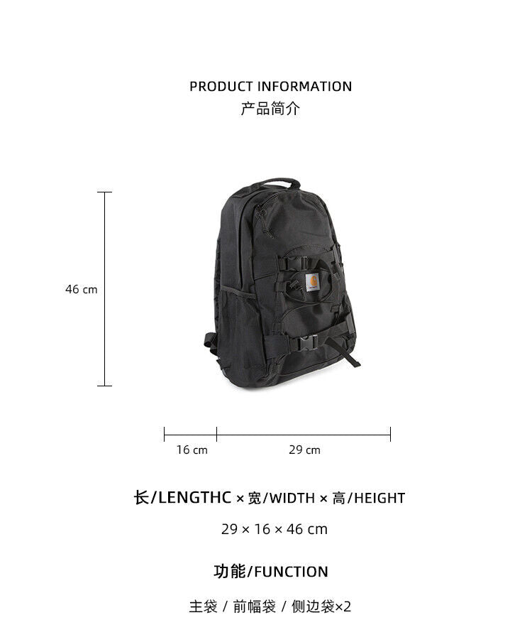 Carhartt Streetwear Backpack Canvas Casual Student School Travel Laptop Gym Bag