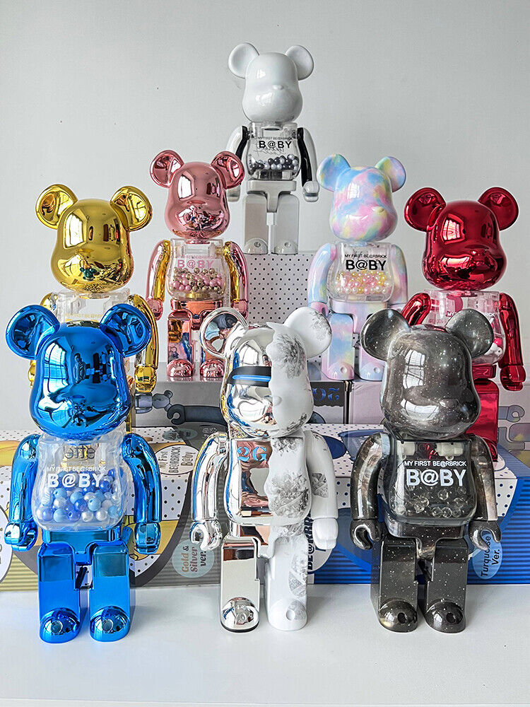 BE@RBRICK 400% Violent Bear Display: Building Block Bear/Ocean Figure Doll Gift