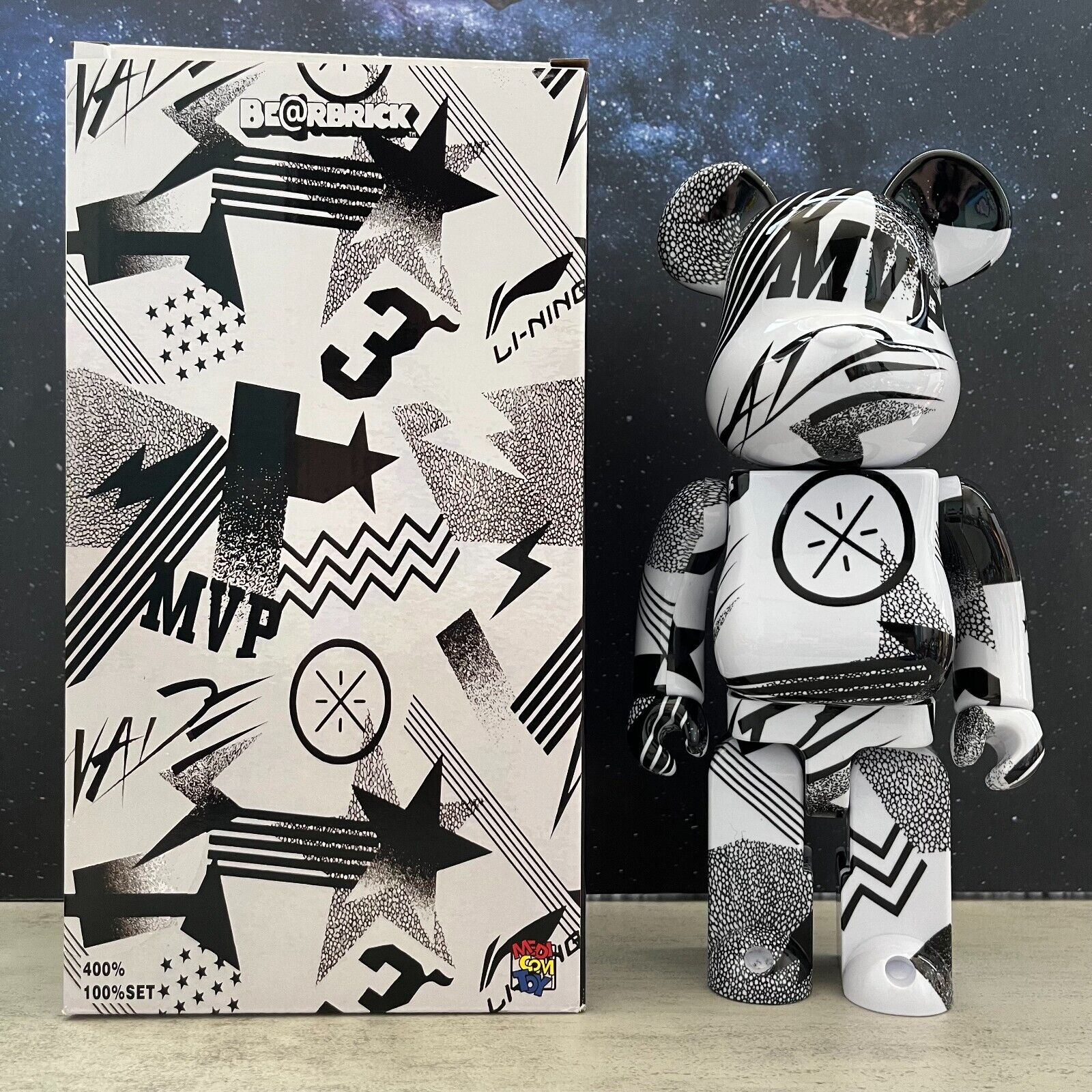 BE@RBRICK 400% Wolf X Goat Building Block Violent Bear Collectible Figure Gift