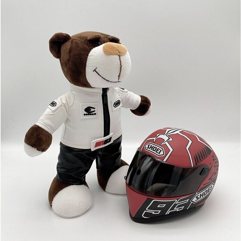 BMW 4S Motorcycle Bear Helmet Travel Tail Box Decoration Pendant Gift Plush Toy