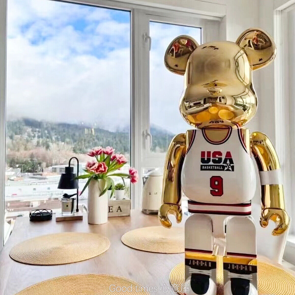 BE@RBRICK 400% X NBA Plated Building Block Violent Bear Collectible Figure Gift