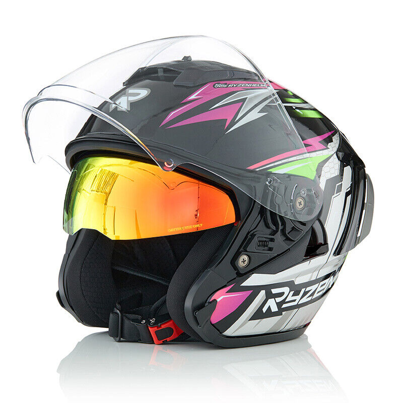 EVA EVANGELION-01 / Ryzen 3C DOT 3/4 Bluetooth / Motorcycle Helmet Dual Visors