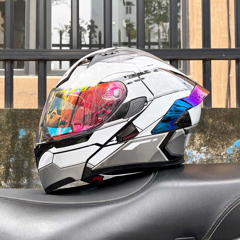 Gundam / 3C DOT Full Face Dual Visors Unisex /Bluetooth Motorcycle Helmet