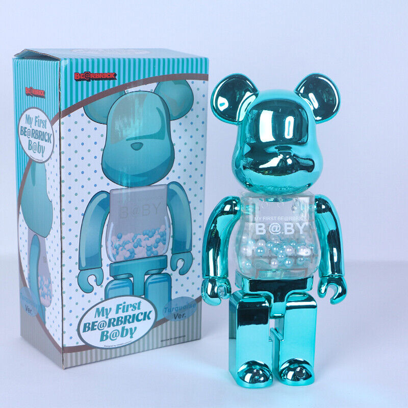 BE@RBRICK 400% Violent Bear Display: Building Block Bear/Ocean Figure Doll Gift