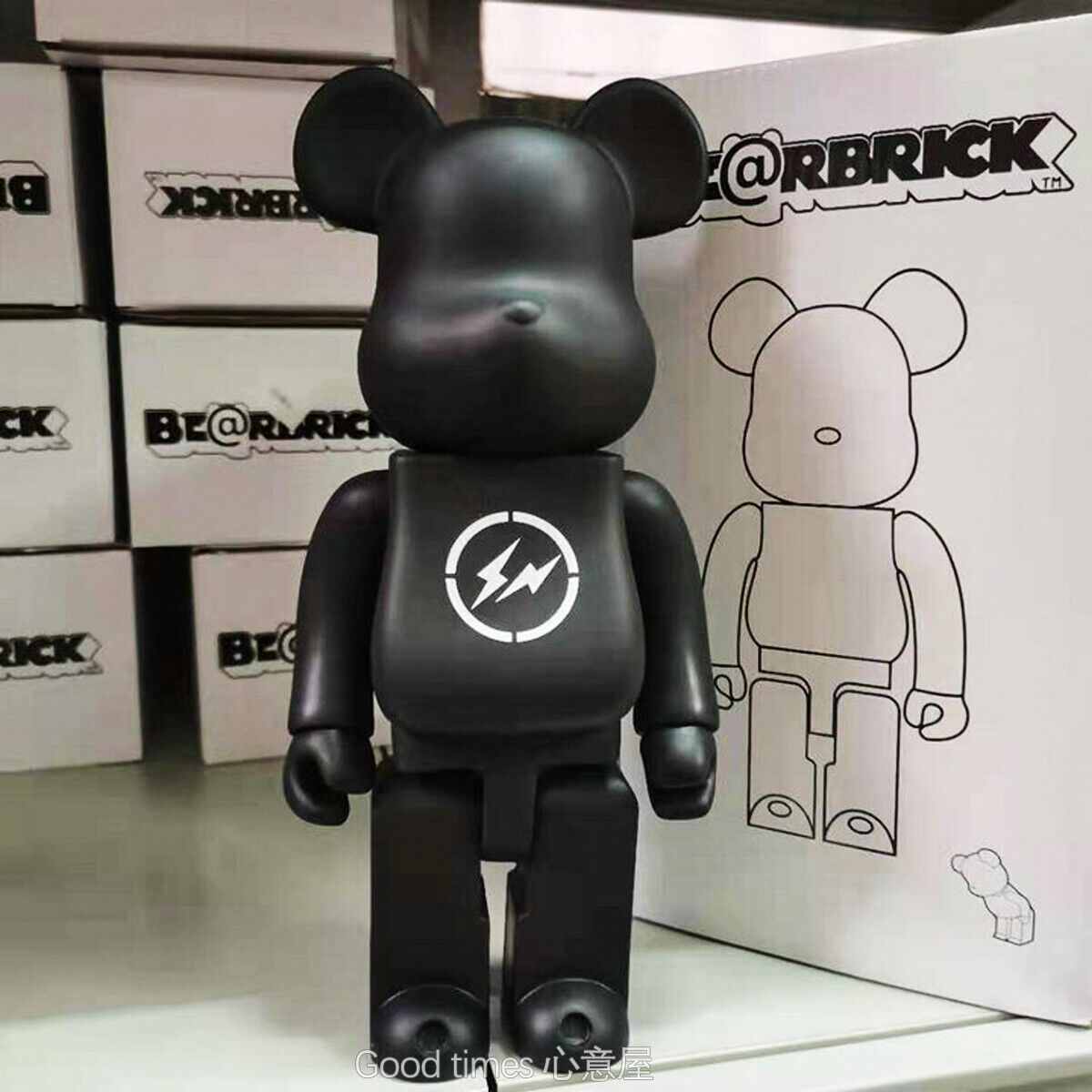 BE@RBRICK 400% Wolf X Goat Building Block Violent Bear Collectible Figure Gift