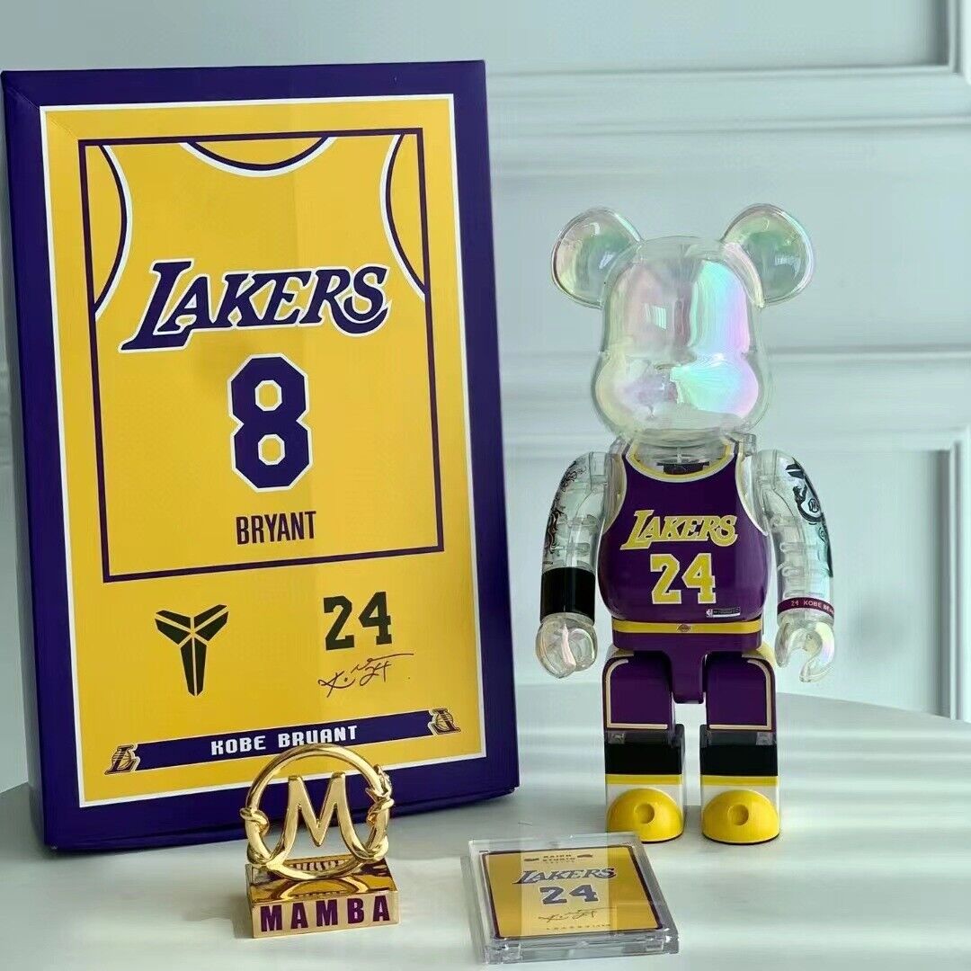 BE@RBRICK 400% Kobe Bryant Jordon James NBA Building Block Violent Bear Figures