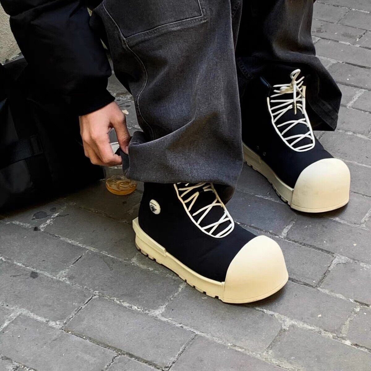 FVVO&ROCKSTA Limited Edition High-Top Thick Sole Boots: Elevated Soles Footwear