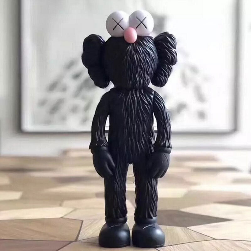 KAWS Figurine Collectible: Toy Handheld Ornament KAWS Covered Face Sesame Street