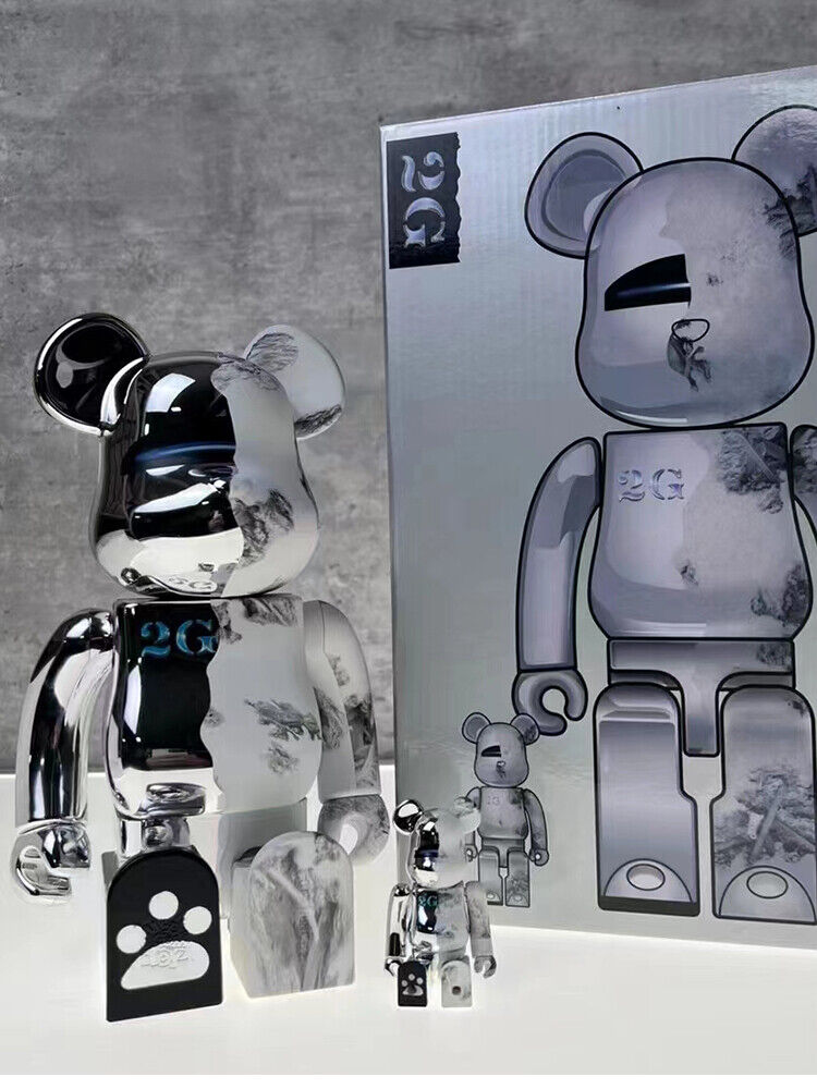 BE@RBRICK 400% Violent Bear X Mickey FRAGMENT  : Plated Building Block/Figure