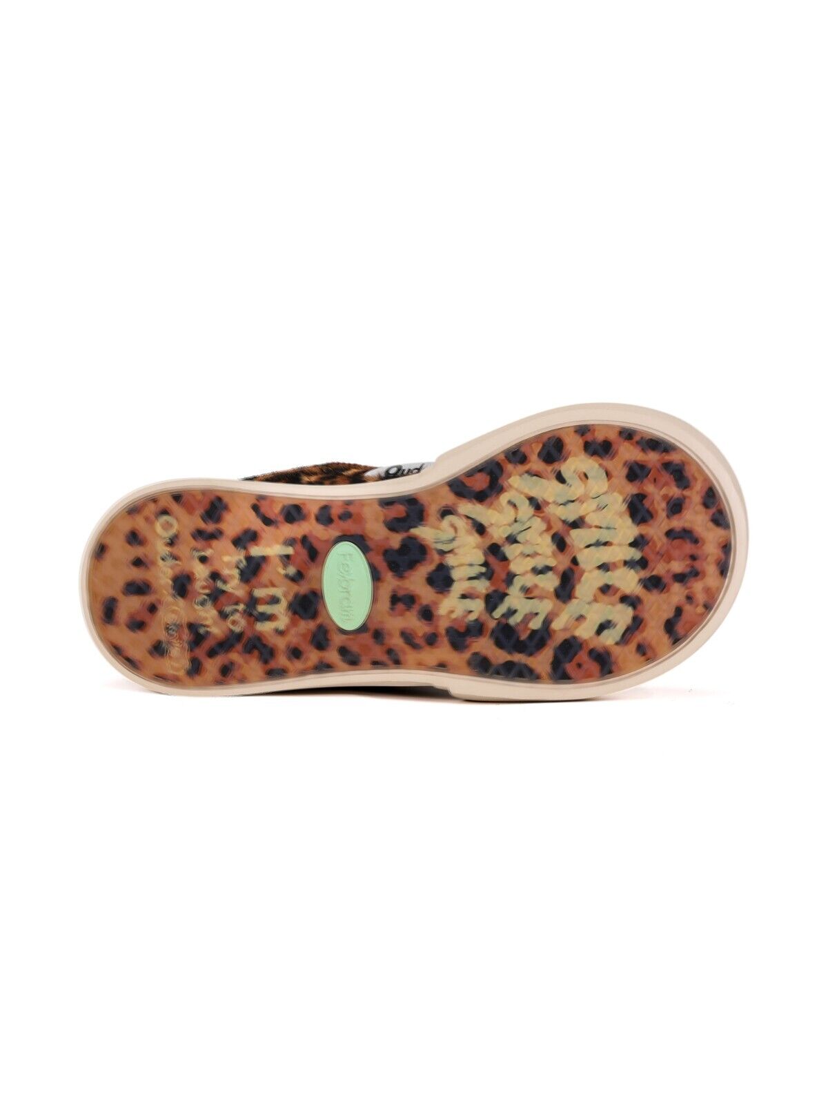 "Ouder 'Smiler' New Heighten Thick-Sole Cute Leopard Print Big Head Board Shoes