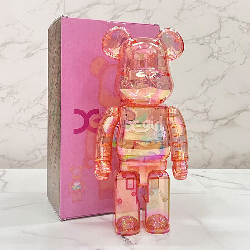 Bearbrick Violent Bear Plated Building Block Bear Valentine Collectible Figurine