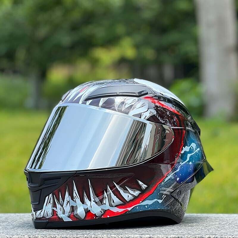 Future Serie/Carbon Fiber Pattern Plated Full Face Helmet Motorcycle All-Season