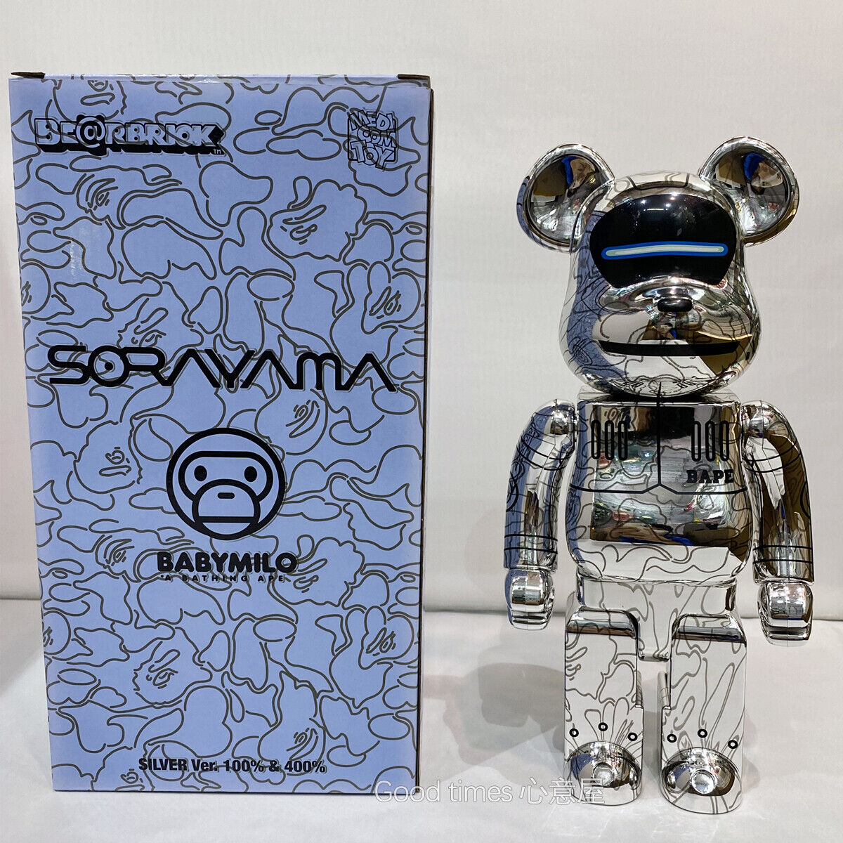 BE@RBRICK 400% Wolf X Goat Building Block Violent Bear Collectible Figure Gift