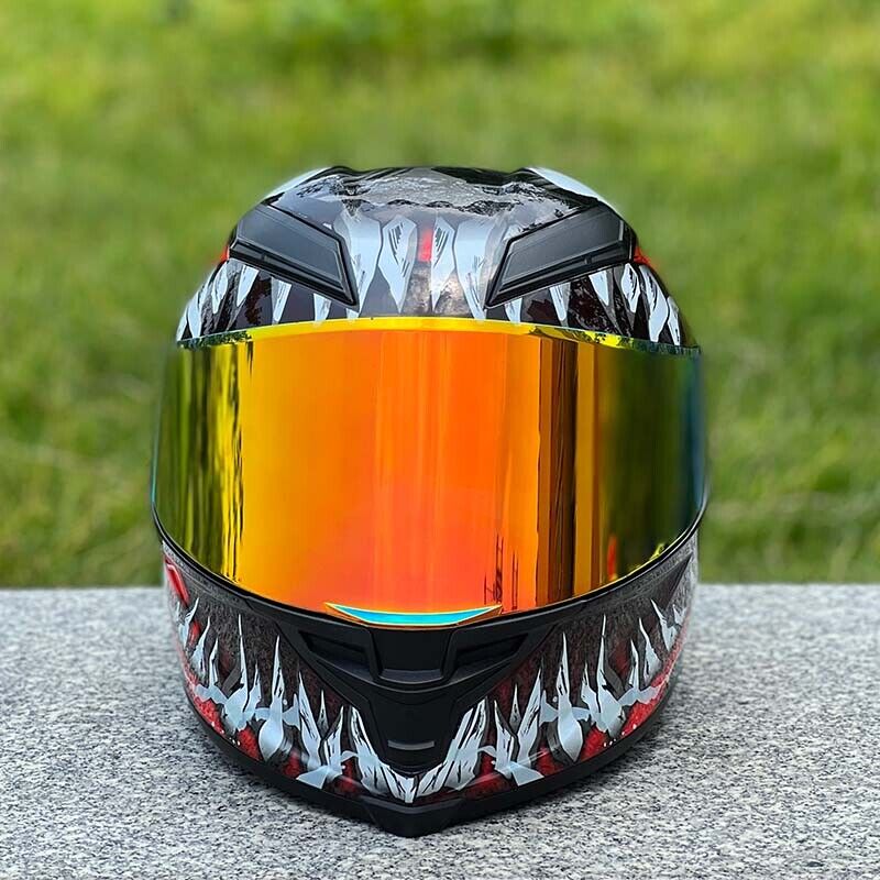 Pharaoh / 3C DOT Full Face Color Dual Visors Harley Bluetooth Motorcycle Helmet