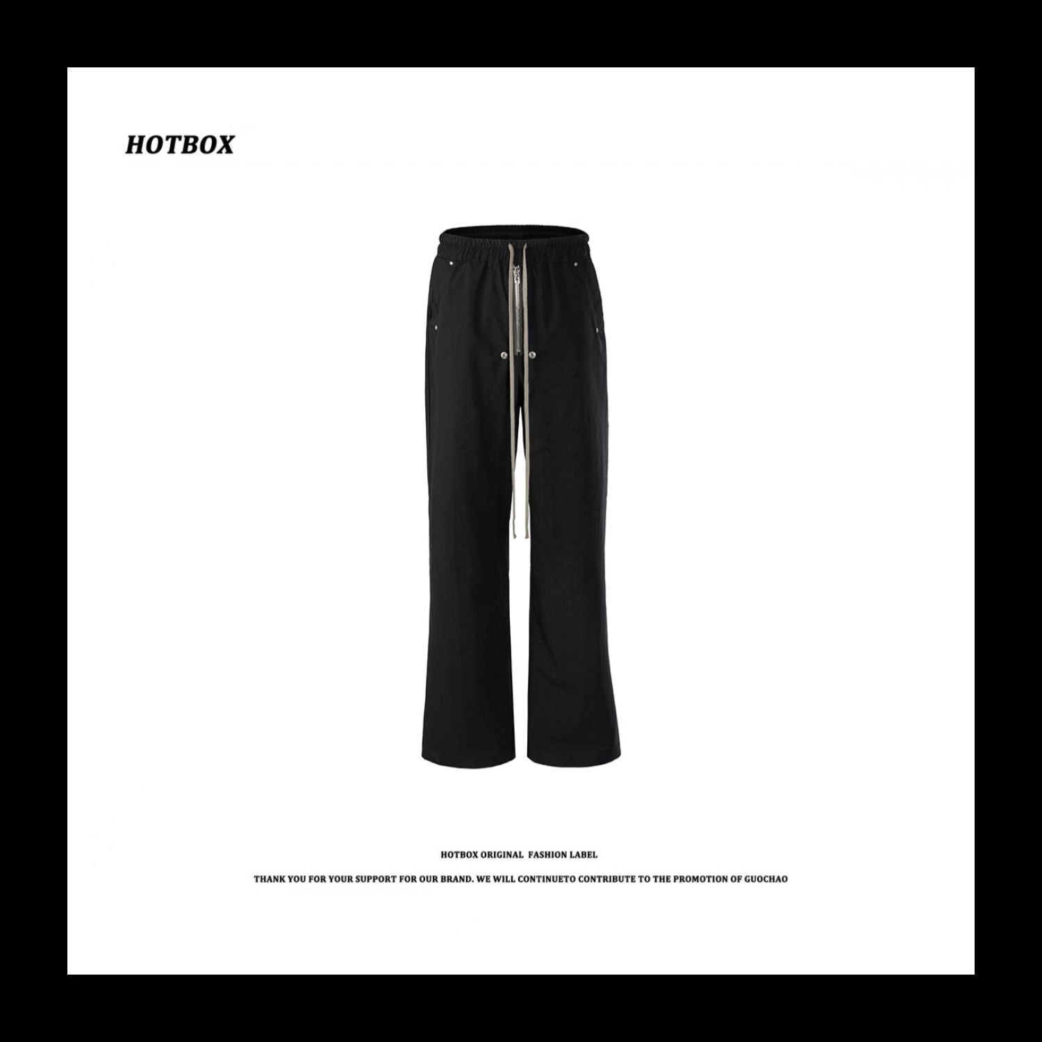 Jarvis Trousers RO Dark Woodcut Wide-leg Work Pants Streetwear Flared Trousers