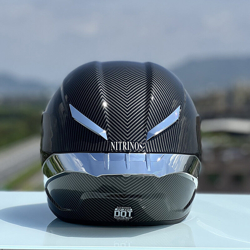 Future Serie/Carbon Fiber Pattern Plated Full Face Helmet Motorcycle All-Season