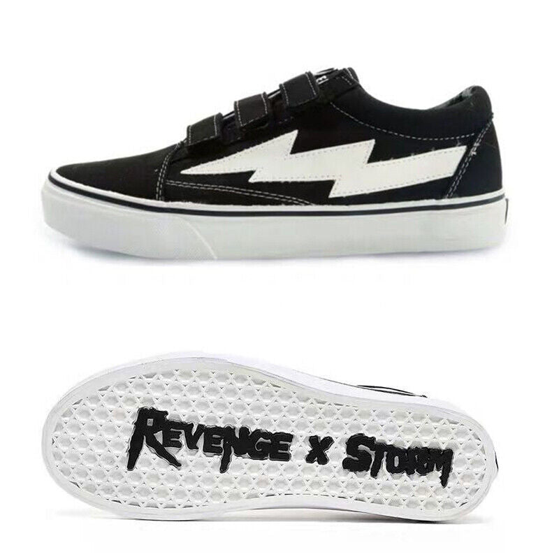 Revenge x Storm Lightning Skateboard Shoes Low-Top Canvas Shoes /Vengeful Storm