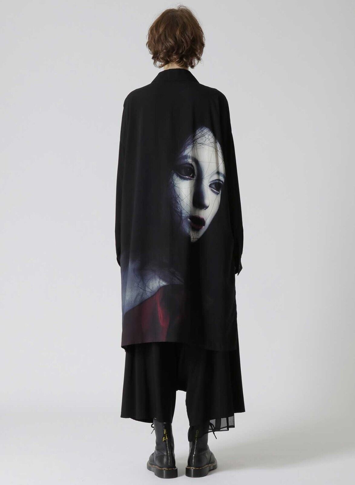 Yohji Yamamoto Vibe Shirt Y's Ayumidoll Limited Edition Doll Print Dark Shirt