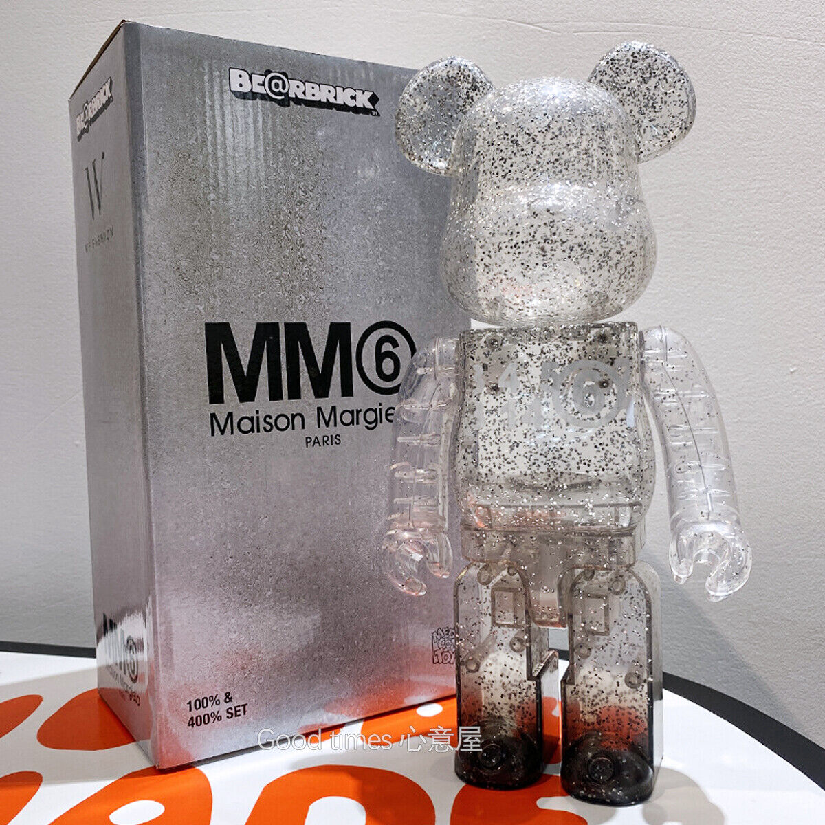 BE@RBRICK 400% KAWS Sesame Street Furry Building Block Violent Bear Figure Gift