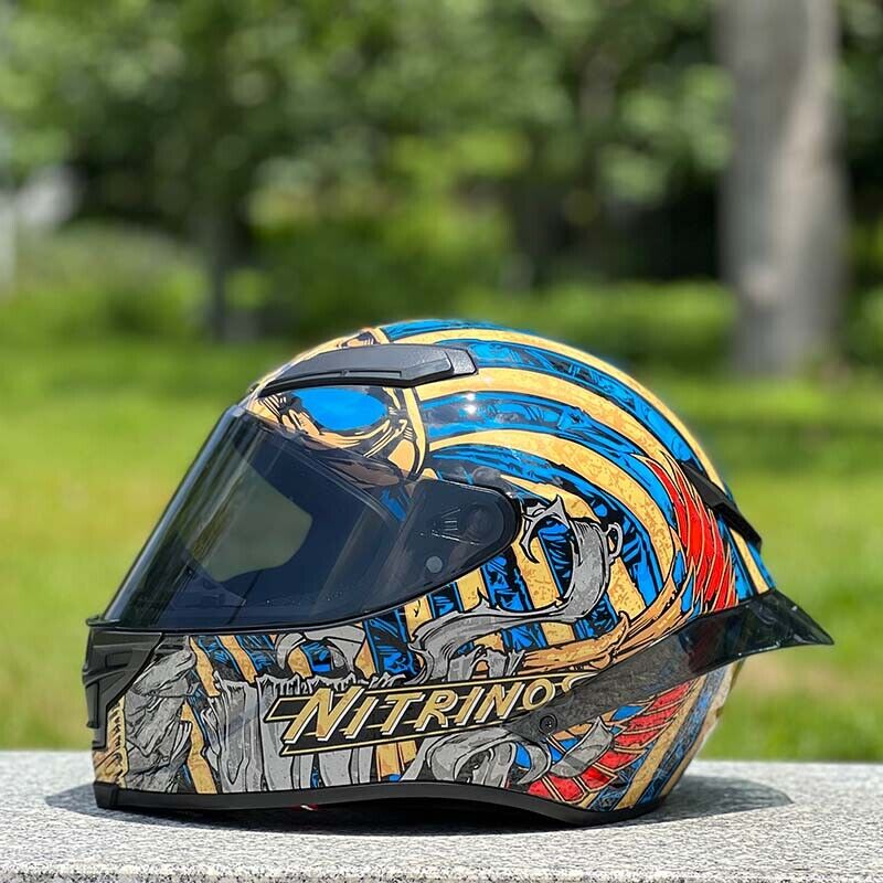 Pharaoh / 3C DOT Full Face Color Dual Visors Harley Bluetooth Motorcycle Helmet